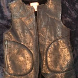 Joe Fresh Faux Shearling Vest Black